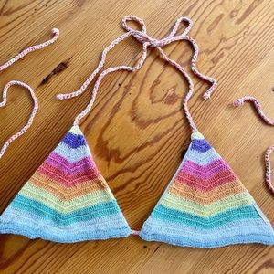 Mara Hoffman Crochet Bikini Top